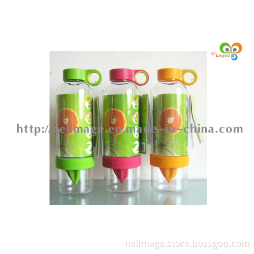 Portable Manual Juicer Lemon Juicer Water Bottle, Citrus Zinger Lemon Juice Bottle